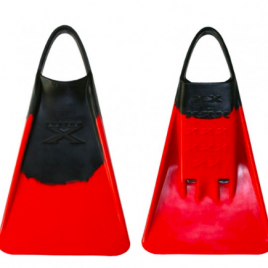 Custom X Swim Fins-Red/ Black
