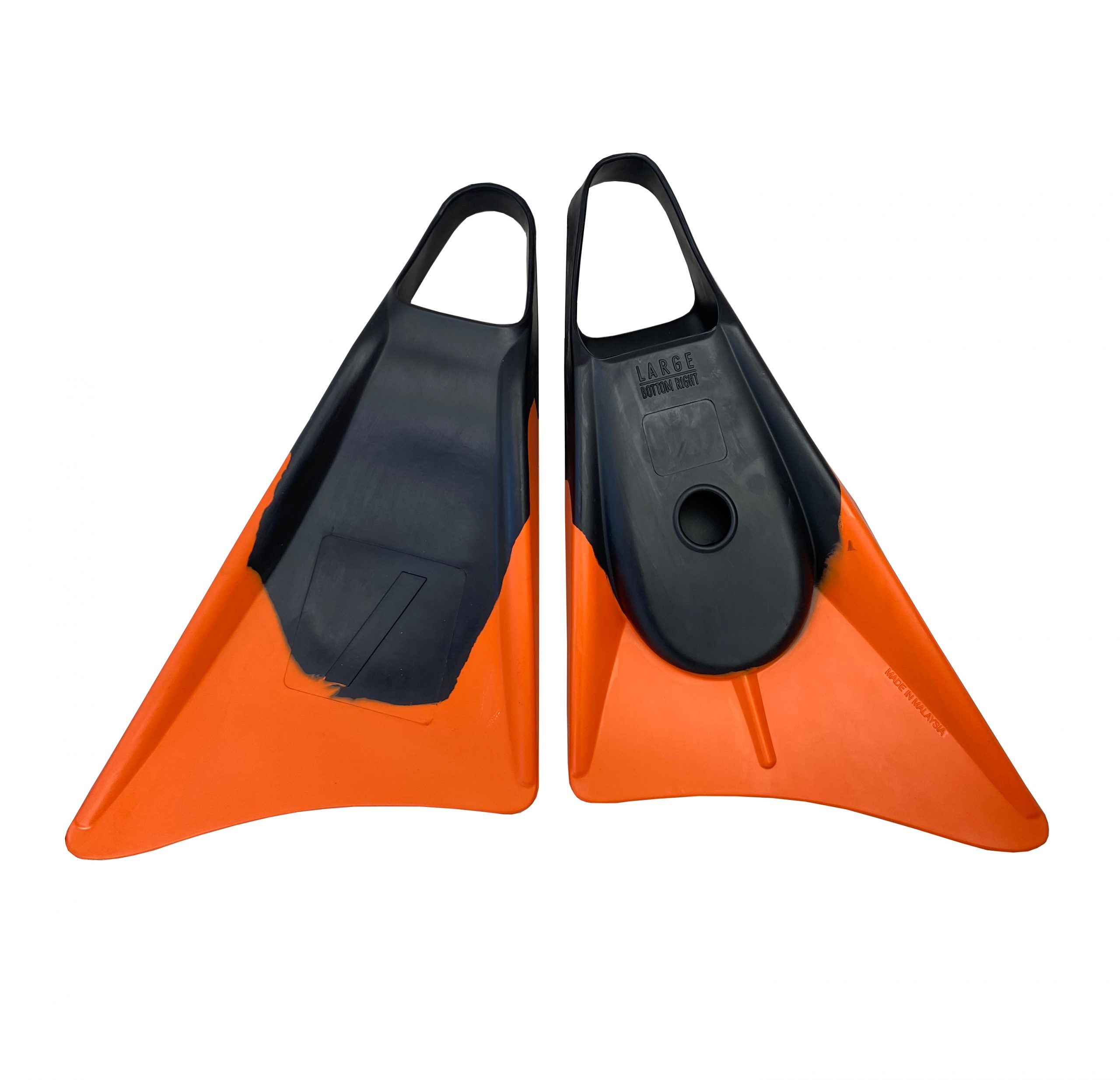 NIFE N1 FINS – Black/Orange – Emerald Body Boards