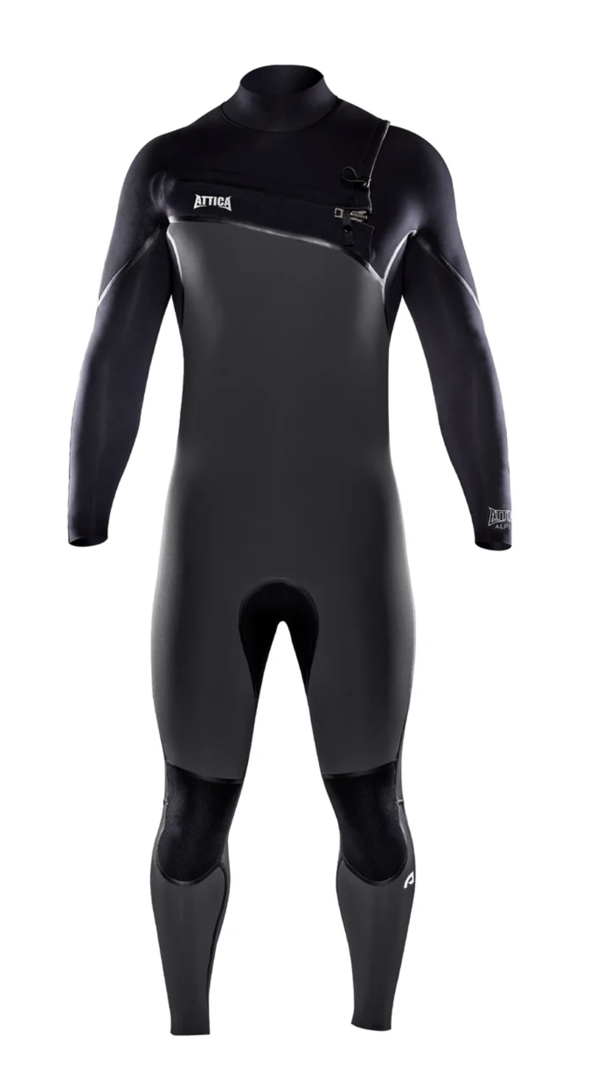 ATTICA Wetsuits - Alpha Chest Zip 3/2 Steamer - Graphite/Black - 2026 Winter