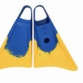 Gyroll Fins-Blue-Yellow