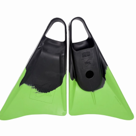 Gyroll Fins-Black-Lime Green