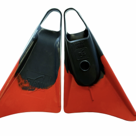 Gyroll Fins-Dark Grey-Red
